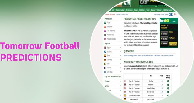 Bet prediction for tomorrow matches