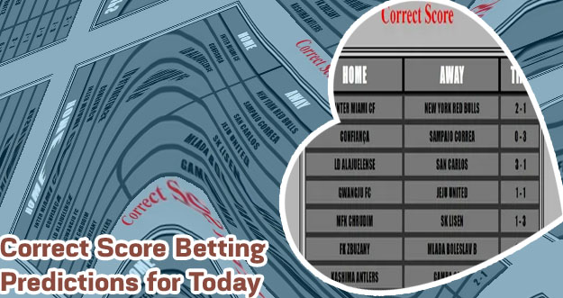 Correct score for todays game